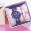 Reloj de Cuarzo para Mujeres con Pulsera de Cuero Elegante