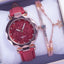Reloj de Cuarzo para Mujeres con Pulsera de Cuero Elegante