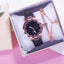 Reloj de Cuarzo para Mujeres con Pulsera de Cuero Elegante