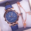 Reloj de Cuarzo para Mujeres con Pulsera de Cuero Elegante