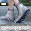 Shoe covers for men's and women's rain shoes, waterproof silicone rain cover shoes, thickened and wear-resistant in rainy days - Korvel