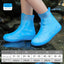 Shoe covers for men's and women's rain shoes, waterproof silicone rain cover shoes, thickened and wear-resistant in rainy days - Korvel