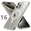 MagSafe Compatible Magnetic Clear Case for iPhone 16/15/14/13/12/11 Pro Max Plus