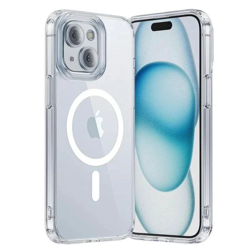 MagSafe Compatible Magnetic Clear Case for iPhone 16/15/14/13/12/11 Pro Max Plus
