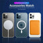 MagSafe Compatible Magnetic Clear Case for iPhone 16/15/14/13/12/11 Pro Max Plus