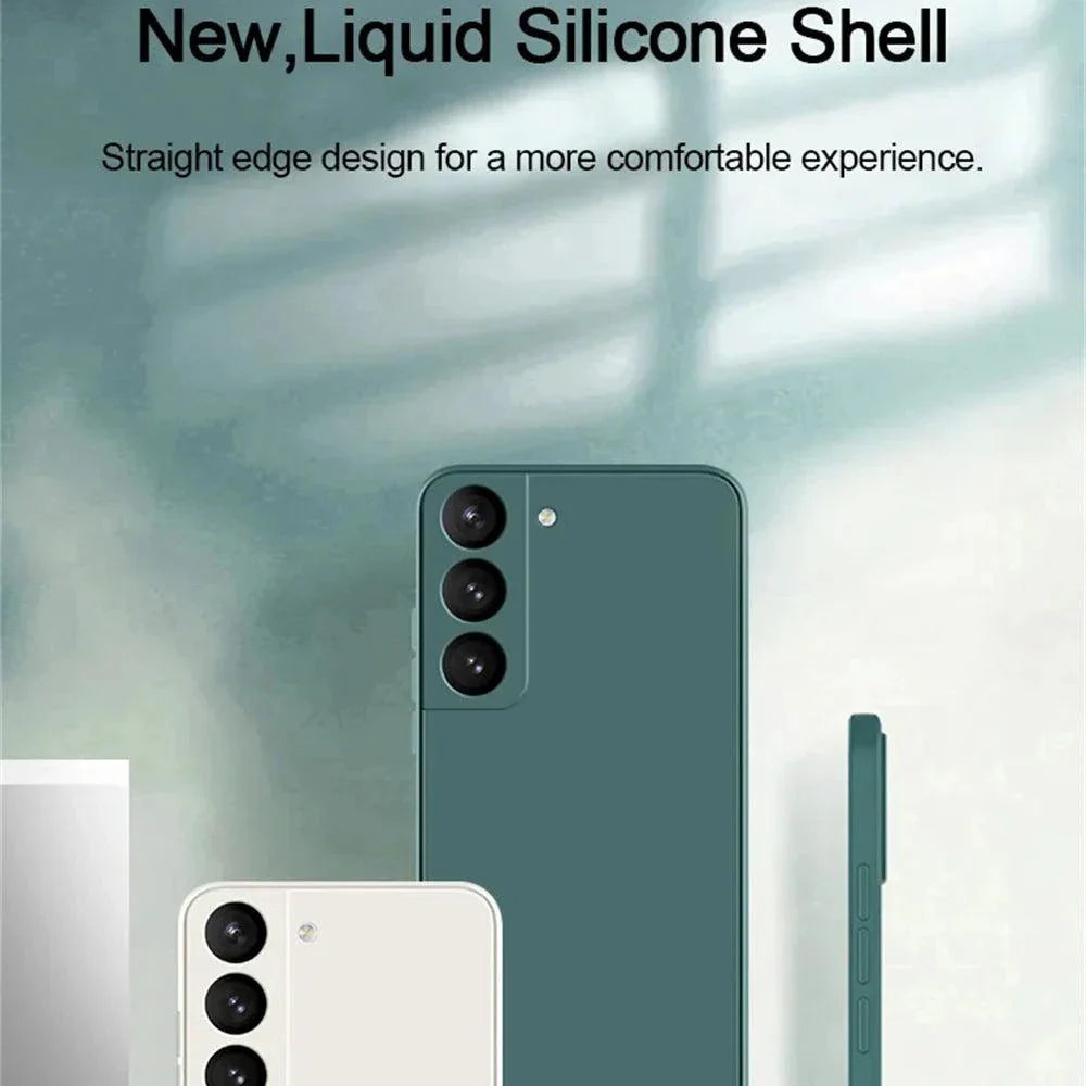 Coque en silicone de luxe pour Samsung Galaxy S24/S20/S21/S22/S23/Note Series