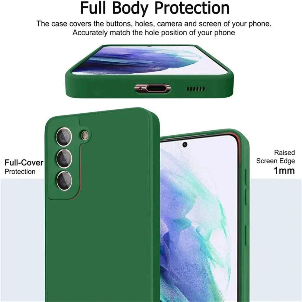 Coque en silicone de luxe pour Samsung Galaxy S24/S20/S21/S22/S23/Note Series