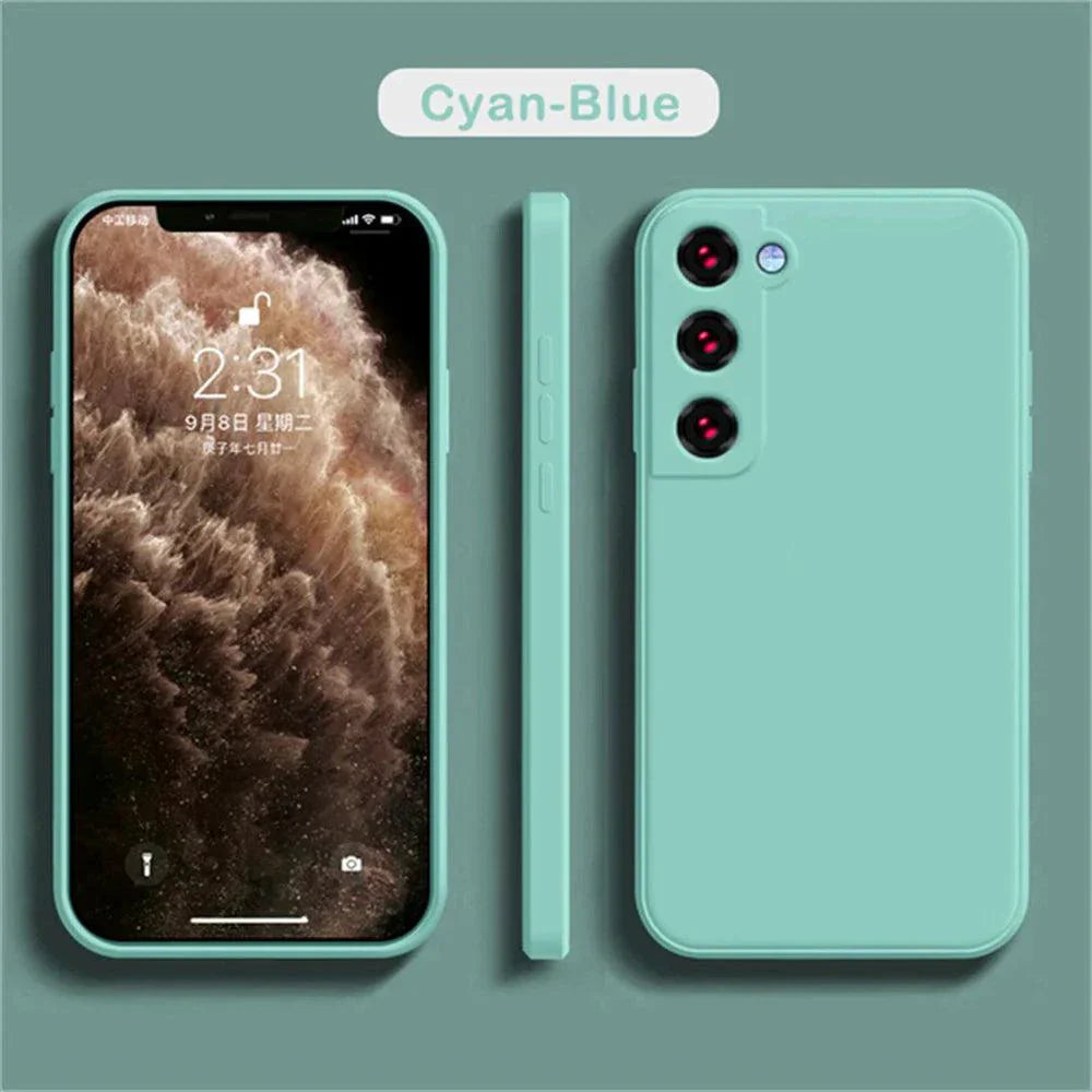 Coque en silicone de luxe pour Samsung Galaxy S24/S20/S21/S22/S23/Note Series