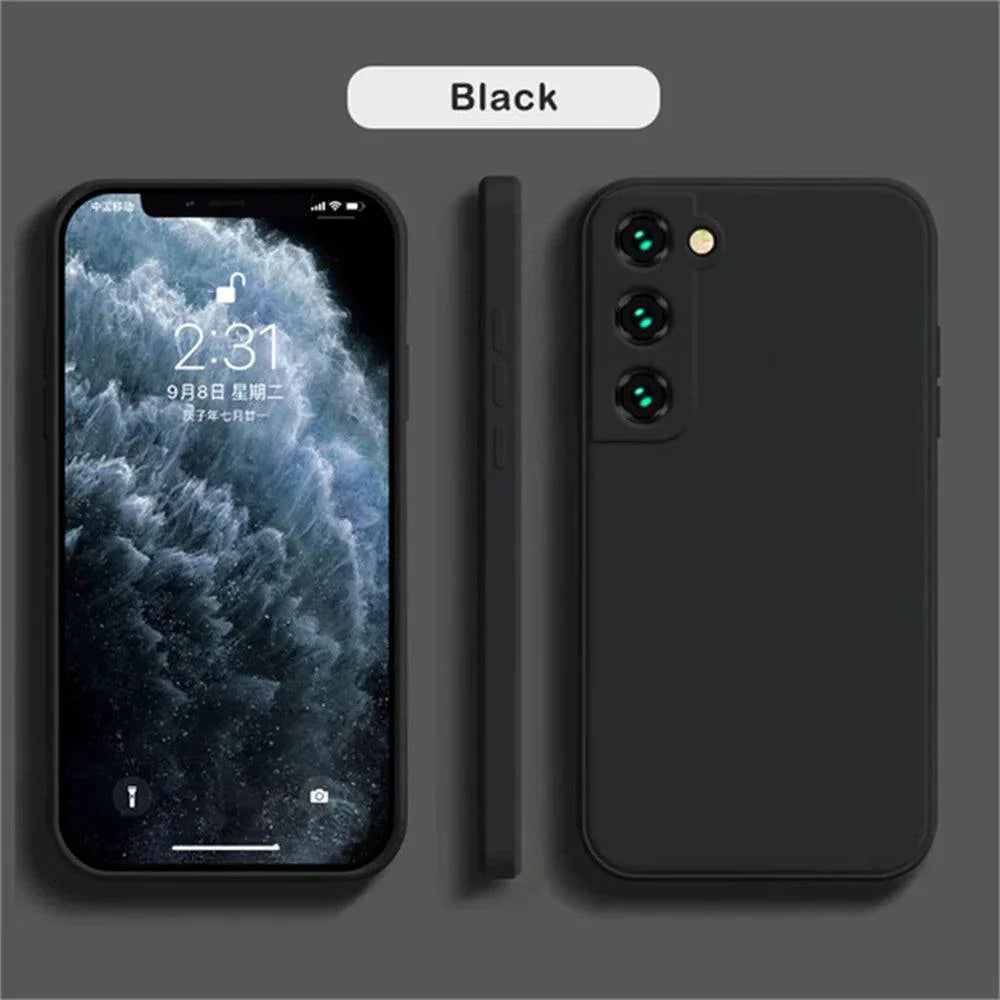 Coque en silicone de luxe pour Samsung Galaxy S24/S20/S21/S22/S23/Note Series
