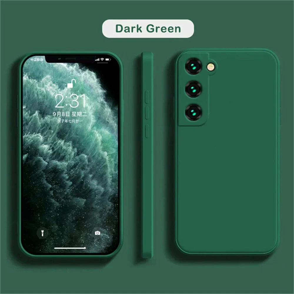 Coque en silicone de luxe pour Samsung Galaxy S24/S20/S21/S22/S23/Note Series