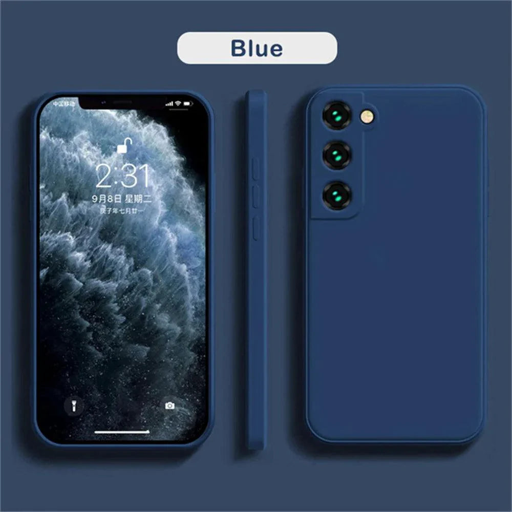 Coque en silicone de luxe pour Samsung Galaxy S24/S20/S21/S22/S23/Note Series