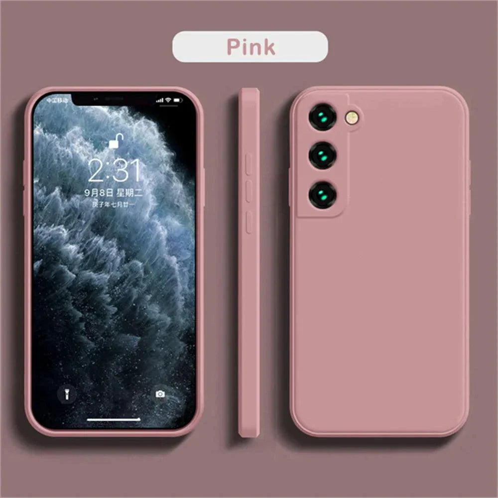 Coque en silicone de luxe pour Samsung Galaxy S24/S20/S21/S22/S23/Note Series