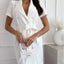 Short Sleeve Tie Waist Mini Dress - Korvel