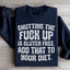 Sweatshirt "Shutting The Silence Est Sans Gluten"