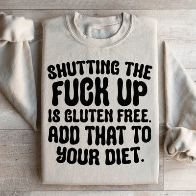 Sweatshirt "Shutting The Silence Est Sans Gluten"