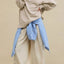 Side Slit Round Neck Long Sleeve Sweatshirt - Korvel
