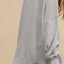 Side Slit Round Neck Long Sleeve Sweatshirt - Korvel