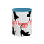 Silhouette Cat Lovers Accent Mug