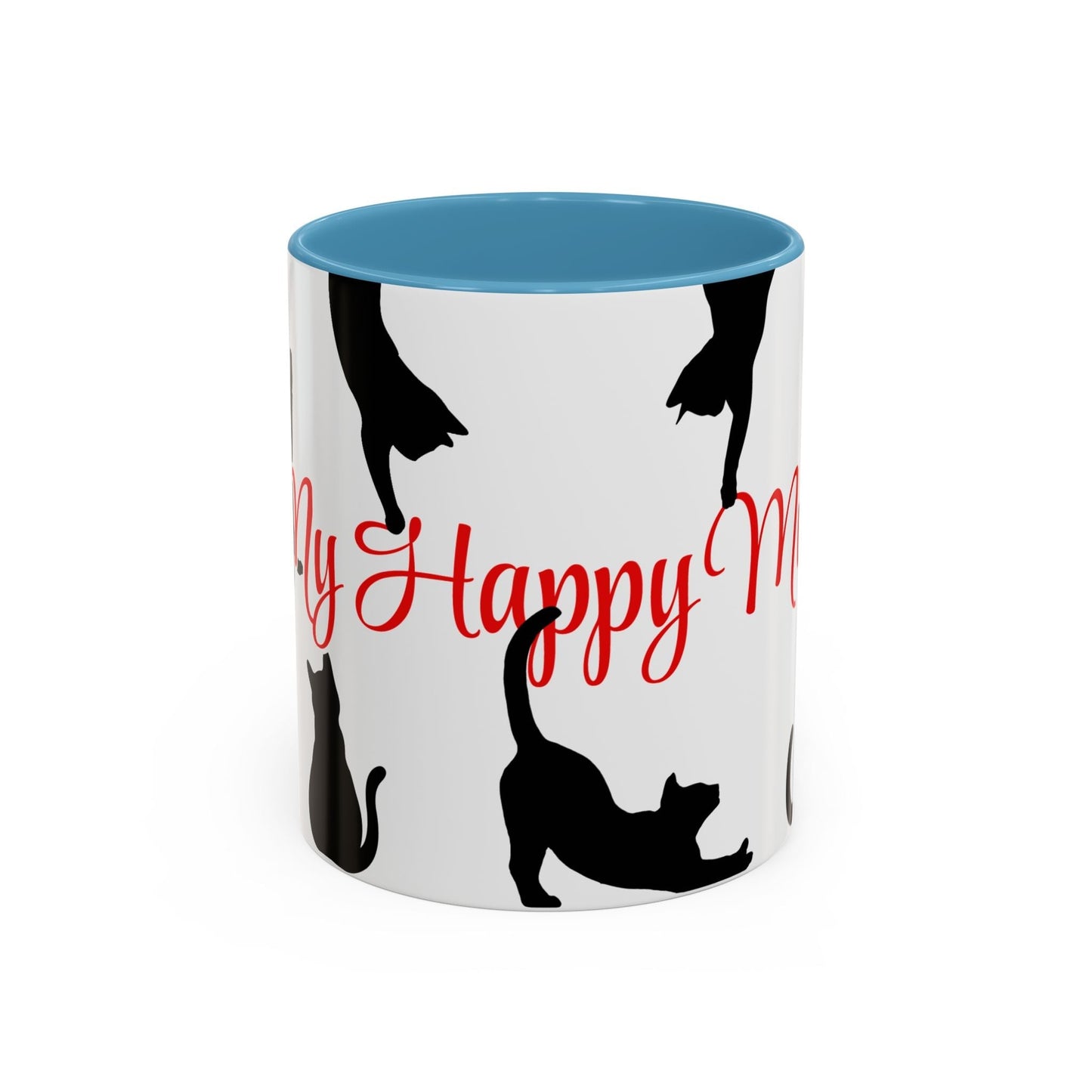 Silhouette Cat Lovers Accent Mug