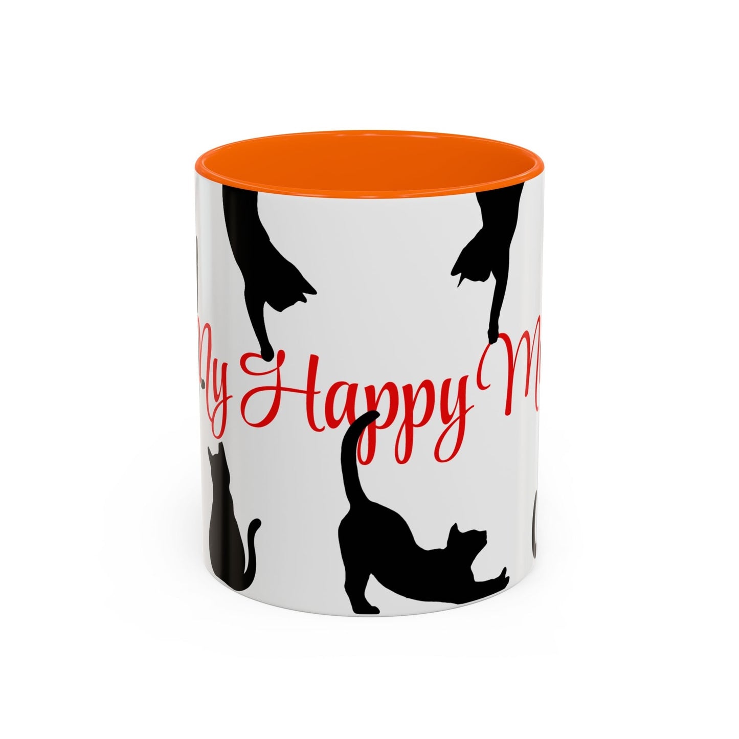 Silhouette Cat Lovers Accent Mug