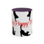 Silhouette Cat Lovers Accent Mug
