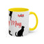 Silhouette Cat Lovers Accent Mug
