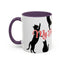 Silhouette Cat Lovers Accent Mug