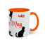 Silhouette Cat Lovers Accent Mug