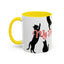 Silhouette Cat Lovers Accent Mug
