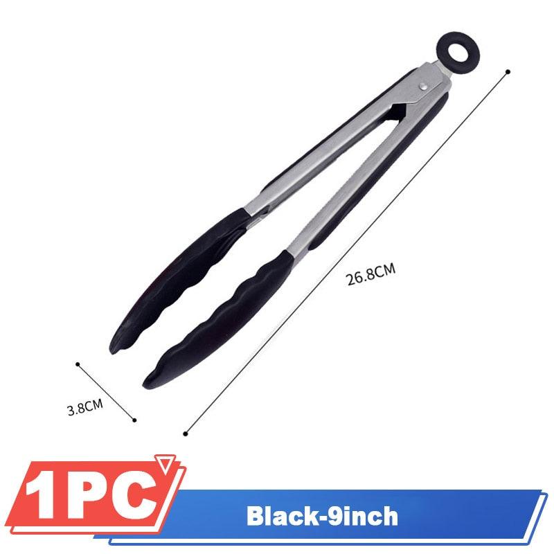 Pinzas de Barbacoa de Silicona Premium - Herramienta de Cocina Versátil