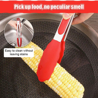Premium Silicone BBQ Grilling Tongs - Versatile Kitchen Tool