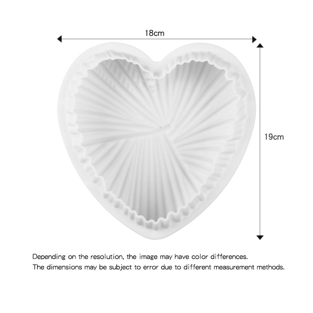 Moule à gâteau en silicone en forme de cœur - Antiadhésif et réutilisable