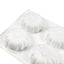 Moldes para Pasteles de Silicona en Forma de Margarita - Set de Utensilios de Hornear de 1/6 Cavidad