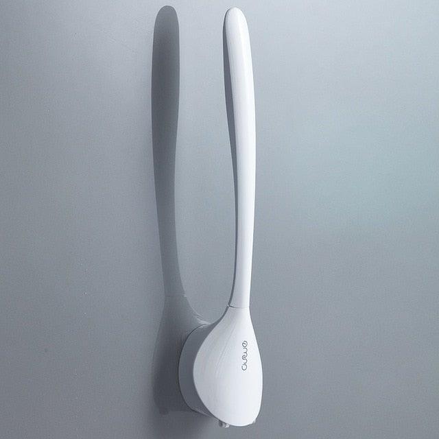 Premium Silicone Head Toilet Brush with Stainless Steel Handle