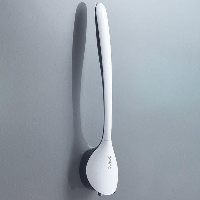 Premium Silicone Head Toilet Brush with Stainless Steel Handle
