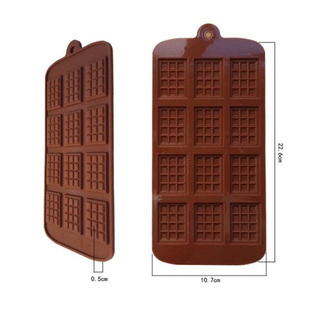 Premium Silicone Chocolate Mold with 12 Cells for Baking