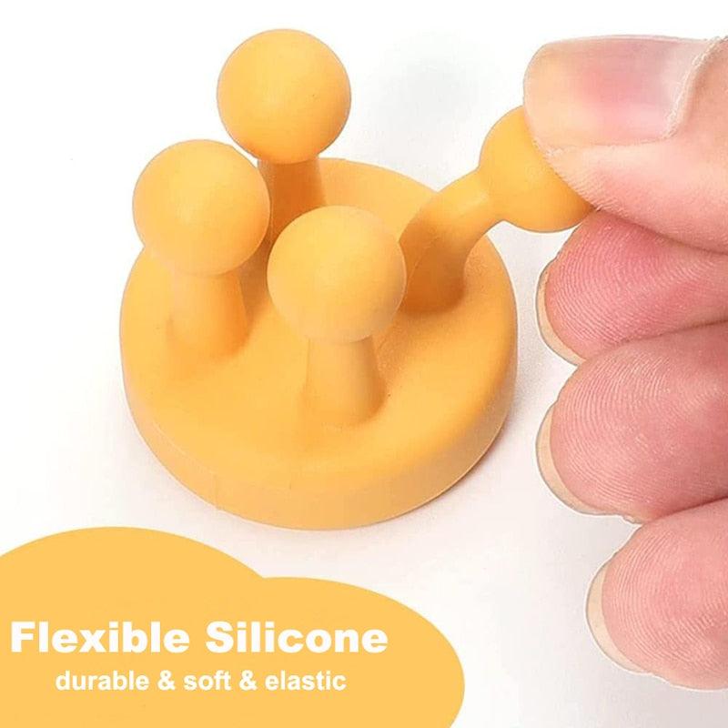 Ganchos de Silicona para Organizar Esenciales de Baño y Cocina
