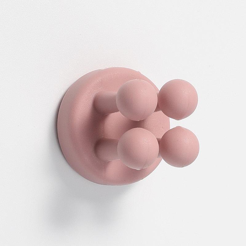 Ganchos de Silicona para Organizar Esenciales de Baño y Cocina