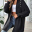 Simple and fashionable loose sweater with pearl nail beads cardigan - Korvel