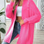Simple and fashionable loose sweater with pearl nail beads cardigan - Korvel