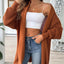 Simple and fashionable loose sweater with pearl nail beads cardigan - Korvel