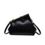 Simple small fragrant cloud bag texture new fashion fashion solid color clip bag shoulder bag crossbody bag - Korvel