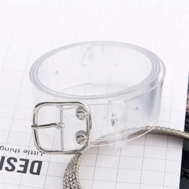 Unisex Adjustable Cotton Strap Belt with Metal Buckle