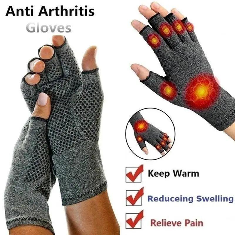 Classic Fingerless Arthritis Gloves for Comfort and Support
