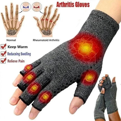 Classic Fingerless Arthritis Gloves for Comfort and Support