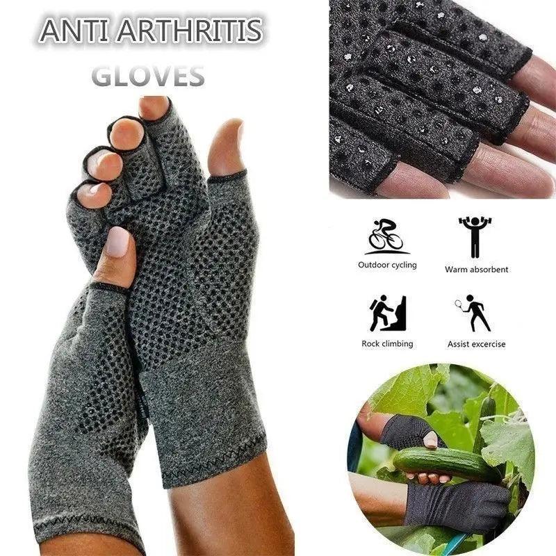 Classic Fingerless Arthritis Gloves for Comfort and Support