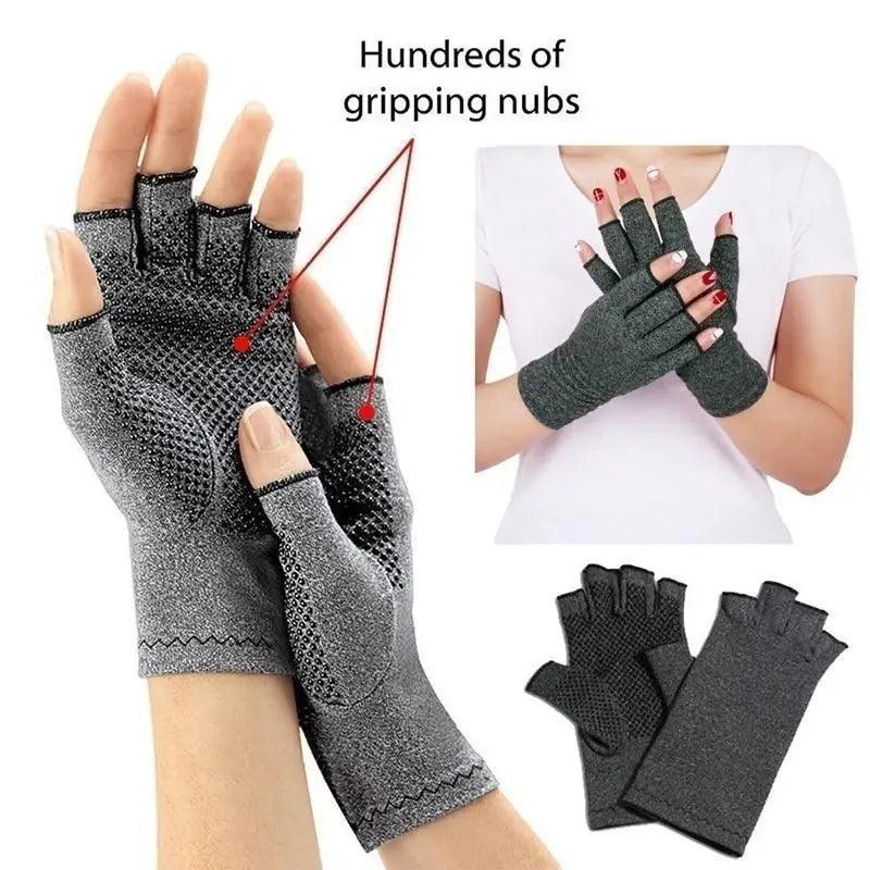 Classic Fingerless Arthritis Gloves for Comfort and Support