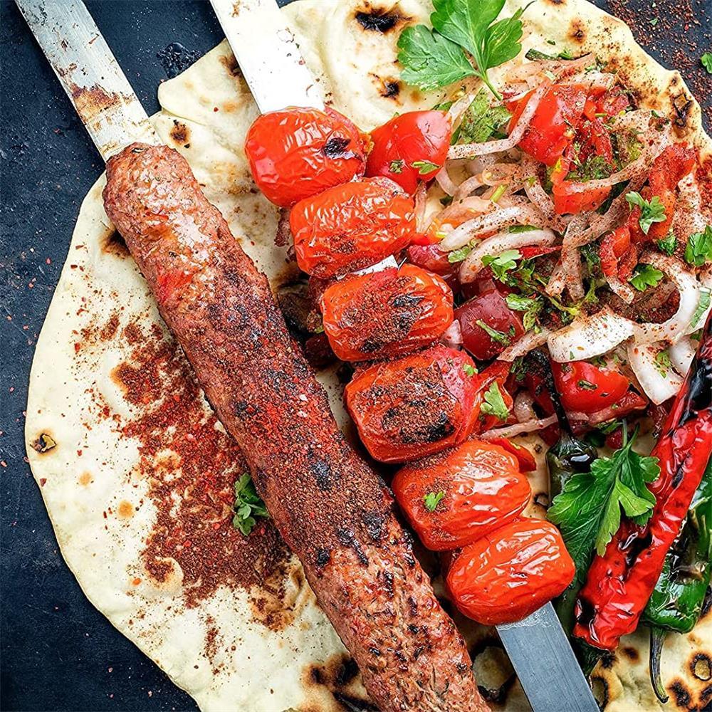 Effortless Kebab Maker - Single Row BBQ Skewer Tool for Perfect Grilling - Korvel
