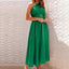 Robe midi élégante à épaule unique