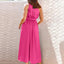 Robe midi élégante à épaule unique